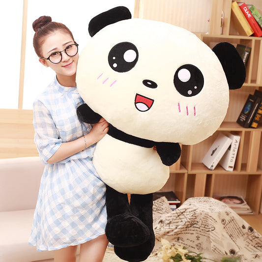 70cm Kawaii Big Head Panda Plush Toys Stuffed Soft Animal Pillow Cute Bear Gift for Children Kids Baby Girls Birthday Gift