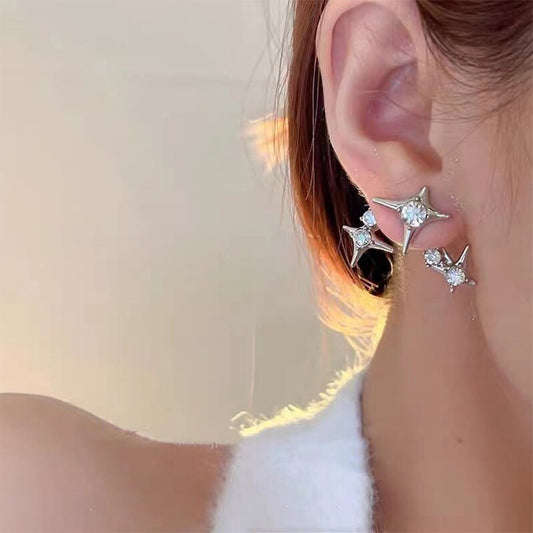Glistening Star Crystal Earrings