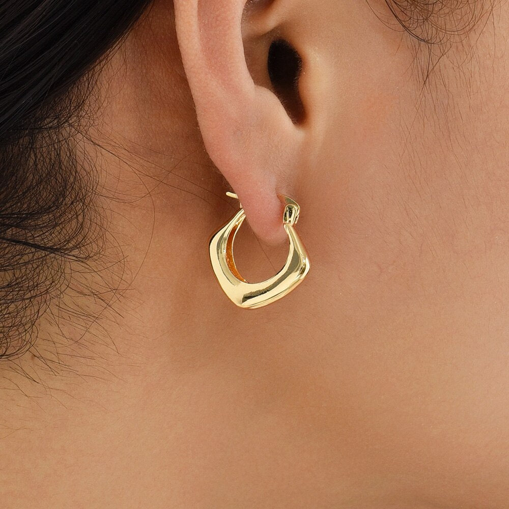 Statement Geometric Hoop Earrings
