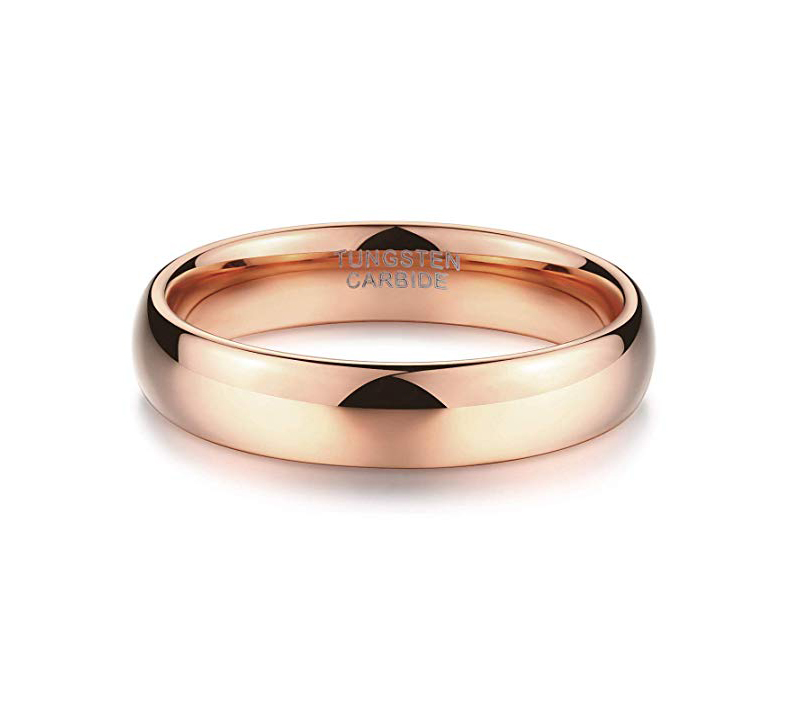 Rose Gold Tungsten Ring